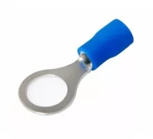 Наконечник REXANT 08-0036 ( уп 100 шт ) кольцевой изолированный ø 8.4 мм 1.5-2.5 мм² синий [08-0036]