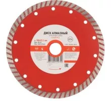 Алмазный диск универсальный Kranz KR-90-0123 отрезной Turbo 180x22,2x2,4x10мм
