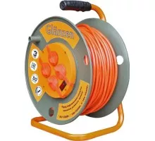 Удлинитель на катушке GLANZEN EB-50-007 ПВС 3х1,5 50м