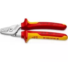 Тросорез KNIPEX 9516160 stepcut 160 мм, диэлектрический, хром, 2к рукоятки KN-9516160