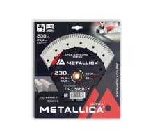 Алмазный диск для резки гранита METALLICA Ultra 230x25,4/22,2 мм, H=10 мм турбо 900574