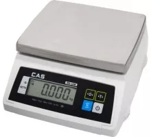 Весы торговые Cas SW-20w настольные влагостойкие (до 20 кг) 1262751