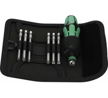 Отвертка с битами WERA Kraftform Kompakt 40 7 предметов WE-059298 WE-059298