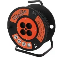 Удлинитель на катушке GLANZEN EB-50-008 ПВС 2х2,5 50м