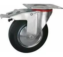 Колесная опора промышленная LONGWAY SCb 55 поворотная с тормозом, D-125 мм 01210460