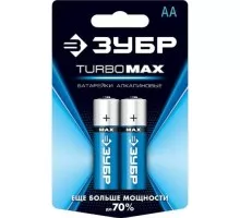 Батарейка ЗУБР Turbo-MAX тип AA, 2 шт. 59206-2C_z01