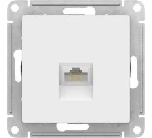 Розетка компьютерная Systeme Electric AtlasDesign RJ45 1-м кат.5e механизм белая ATN000183