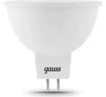 Лампа светодиодная GAUSS MR16 7w 600lm 3000k gu5.3 led 101505107