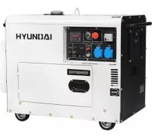 Электростанция дизельная с воздушным охлаждением HYUNDAI DHY  8000SE в кожухе DHY 8000SE