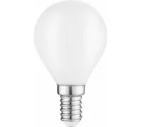 Лампа светодиодная GAUSS Шар filament шар 9w 610lm 4100к е14 milky диммируемая  105201209-D