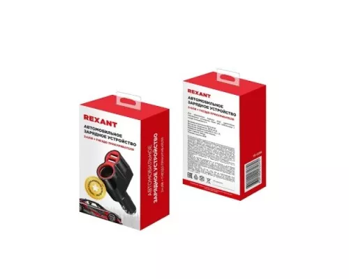 Зарядное устройство REXANT 16-0299 в прикуриватель АЗУ 2хUSB+гнездо, 12-24V, 5V,1 000mA Зарядное устройство REXANT 16-0299 в прикуриватель АЗУ 2хUSB+гнездо, 12-24V, 5V,1 000mA