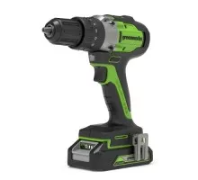 Дрель-шуруповерт аккумуляторная GREENWORKS GD24DD60K2 1х2 Ач (3704107UA) 3704107UA