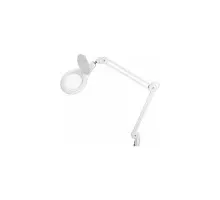 Лупа REXANT 31-0503 на струбцине круглая 5D с подсв. 84SMD LED, ø178мм