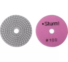 Шлифовальный круг по камню Sturm 9012-W100-100 алмазный гибкий, 100 мм, p100, мокрое шлиф.