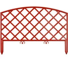 Забор садовый GRINDA ПЛЕТЕНЬ декоративный 24x320см, терракот 422207-T