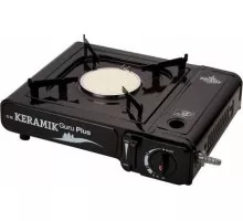 Газовая плита TOURIST KERAMIK GURU PLUS TS-201 керамическая конфорка, с переходником (Корея) TS-201