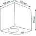 Светильник садово-парковый GAUSS Cube настенный архитектурный, 2xgu10, 67*92*80mm [GD158]