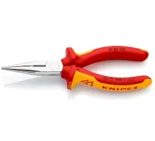 Длинногубцы KNIPEX KN-2506160TBK с режущими кромками VDE, 160 мм