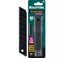 Лезвие для ножа KRAFTOOL BLACK MAX 18 мм, 10 шт. 09602-18-S10