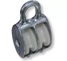 Блок 15 мм двойной с пластиковым диском