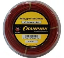 Леска триммерная CHAMPION Star Pro 2.4мм/ 15м звезда (C5040) C5040