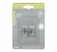 Лампа галогеновая GANZ GIP06073 12V T4W 4W BA9s 2 шт.