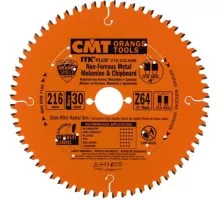Пильный диск по алюминию СМТ 216x2.2/1.6x30Z64T CGNEG-6° 276.216.64M
