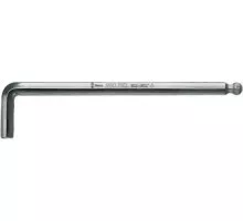 Ключ шестигранный WERA L-образный хромированный со сферической головкой 950 PKL SW 10.0 мм WE-022066 WE-022066