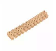 Клеммная колодка REXANT 07-5014 ( уп. 10 штук ) винтовая КВ-14 (6-14 мм²), ток 20А, белая (ЗВИ) 07-5014