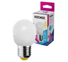 Лампа светодиодная КОСМОС GL45 8.5W 220V E27 3000K LkecLED8.5wGL45E2730