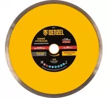 Алмазный диск для резки керамики Denzel 230х22,2 мм сплошной, супертонкий, мокрый рез 73055