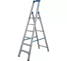 Стремянка алюминиевая KRAUSE STABILO R13 6 перфорированных ступеней 136046