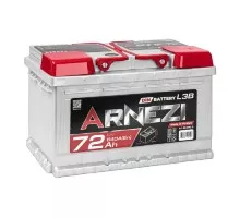 Аккумулятор ARNEZI DIN SMF 72 A/ч обратная R(+) 278x175x175 LB3 EN 640 A E1050720