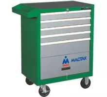 Тележка инструментальная МАСТАК 522-05581G 5 выдвижных полок, зеленая