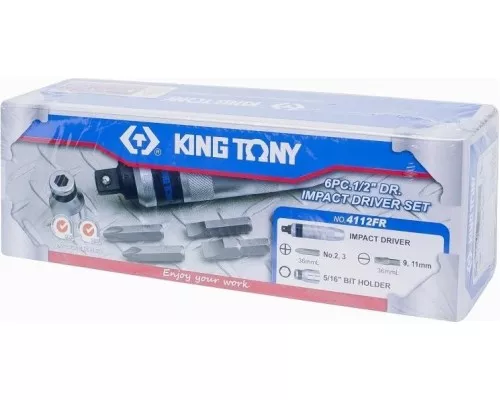 Отвертка ударная KING TONY 4112FR 5/16 Отвертка ударная KING TONY 4112FR 5/16