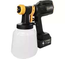 Краскопульт аккумуляторный TECMASTER T1250, 21V, 4,0Ah, Li-ion 1231250