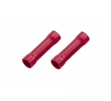 Соединительная гильза REXANT 08-0735 ( уп. 100 шт ) изолированная L-32 мм 6-10 мм² , красная 08-0735