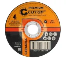 Шлифовальный круг по металлу Cutop CERAMICS T27-125х7х22,2 мм серия Premium 50-862