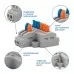 Клемма REXANT СМК 2x2 проходная разветвительная 2 полюса, с монтажной пл 07-5235-05