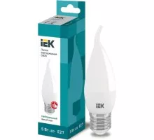Лампа светодиодная IEK С35 5Вт 4000К Е27 Свеча на ветру LLE-CB35-5-230-40-E27