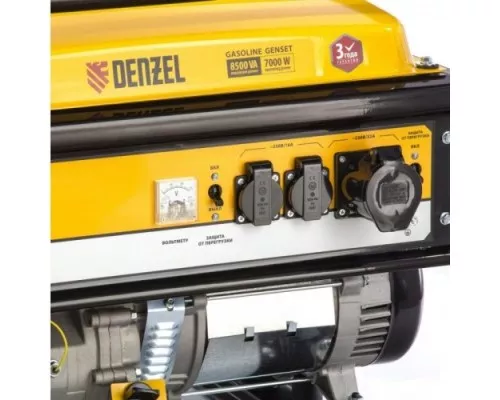 Генератор бензиновый DENZEL GE 8900 [94639]