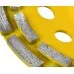 Алмазная чашка STAYER PROFESSIONAL сегментная двухрядная, высота 22,2мм, 125мм [33381-125]