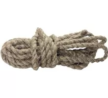 Веревка СИБРТЕХ 10 мм, L 10 м, крученая льнопеньковая 94009