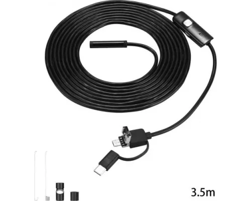 Видеоэндоскоп DEKO WEC-3.5 водонепроницаемый 3.5м (micro usb, usb, type-c) [065-0155]