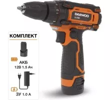 Аккумуляторная дрель-шуруповерт DAEWOO DAA 1210LI