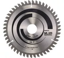 Пильный диск универсальный BOSCH Standard 180Х30 48 MULTIMATER 2608640507