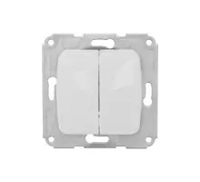 Выключатель Kranz KR-78-0202 DEA 2кл с/у 10А мех. бел