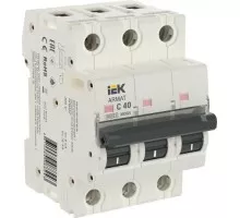 Автоматический выключатель IEK M06N ARMAT модульный 3п c 40А AR-M06N-3-C040