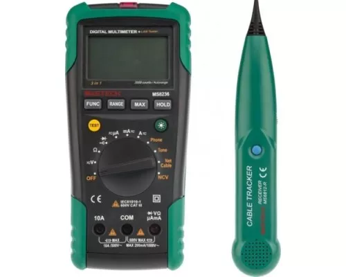 Мультиметр цифровой MASTECH MS8236 +кабельный тестер [13-1223]