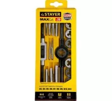 Набор резьбонарезных инструментов STAYER MaxCut 20 предметов, метчиков и плашек, легированная сталь 28012-H20